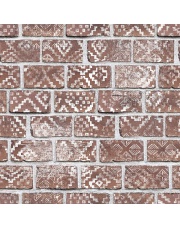 Fototapeta REBEL WALLS | Decorated Bricks, Red