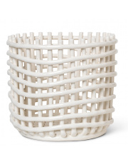 Kosz ceramiczny - ferm LIVING | off-white